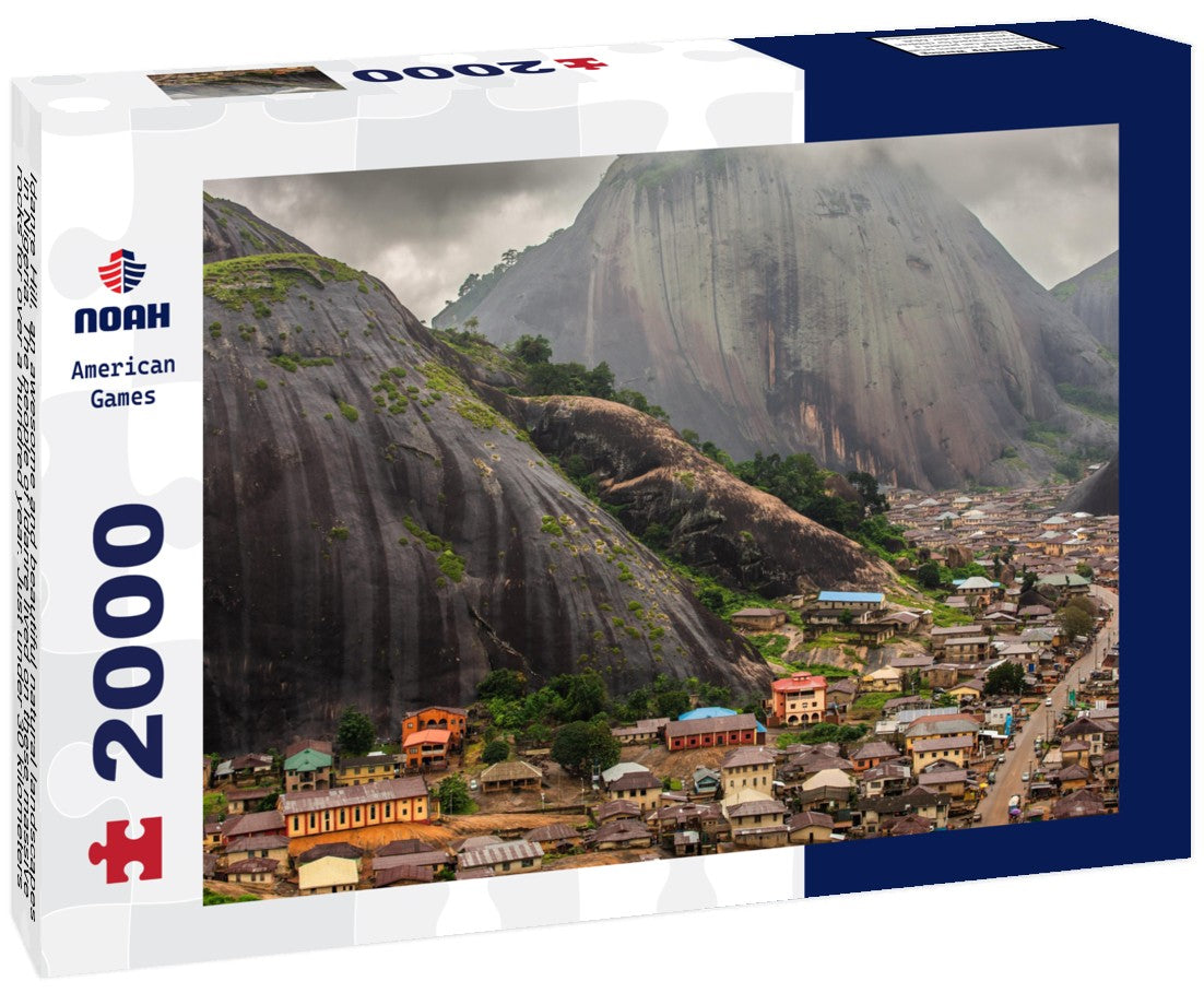 Noah Jigsaw Puzzle Idanre Hill, an awesome and beautiful natural landscapes in Nigeria. The people of Idanre lived on these massive rocks for over a hundred year. Just under 30 kilometers southwest of Akure, Ondo State 2000 pieces