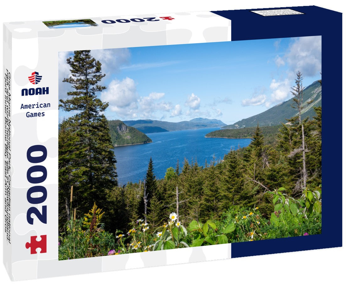 Noah Jigsaw Puzzle Gros Morne National Park, Canadian national park and world heritage site in Newfoundland. Fjord Inner Bonne Bay East Arm and Gros Morne Mountain 2000 pieces