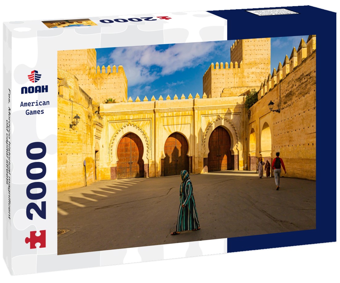Noah Jigsaw Puzzle Fes, Morocco historical magnificent old capital streets 2000 pieces