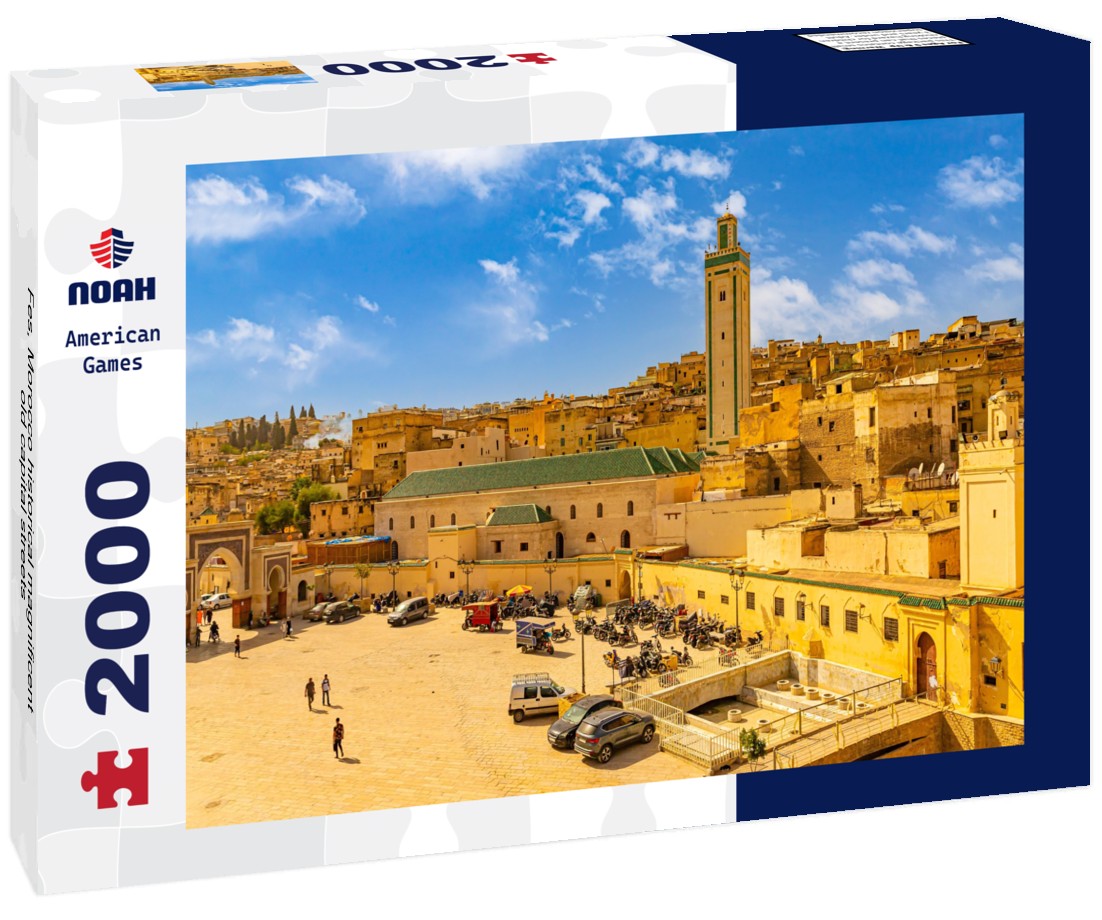 Noah Jigsaw Puzzle Fes, Morocco historical magnificent old capital streets 2000 pieces