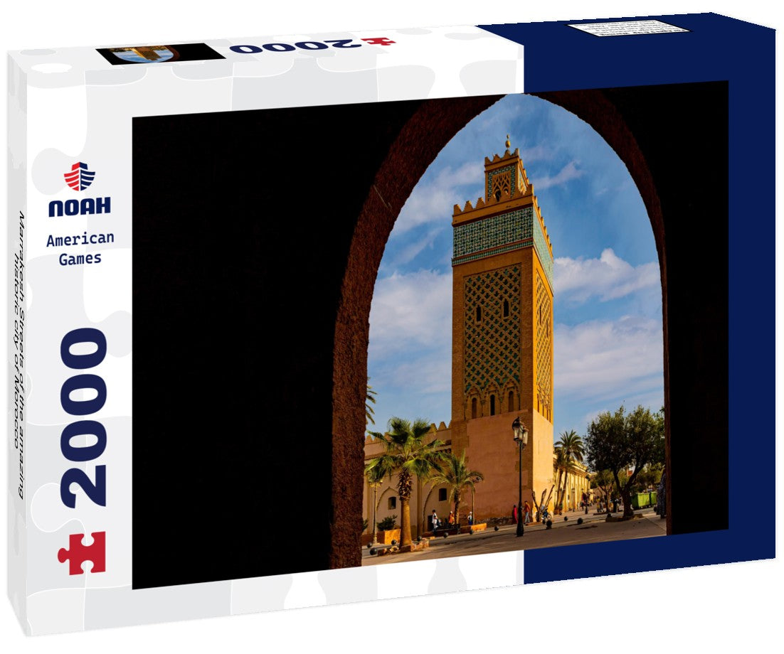 Noah Jigsaw Puzzle Marrakesh Streets of the amazing historic city of Morocco 2000 pieces