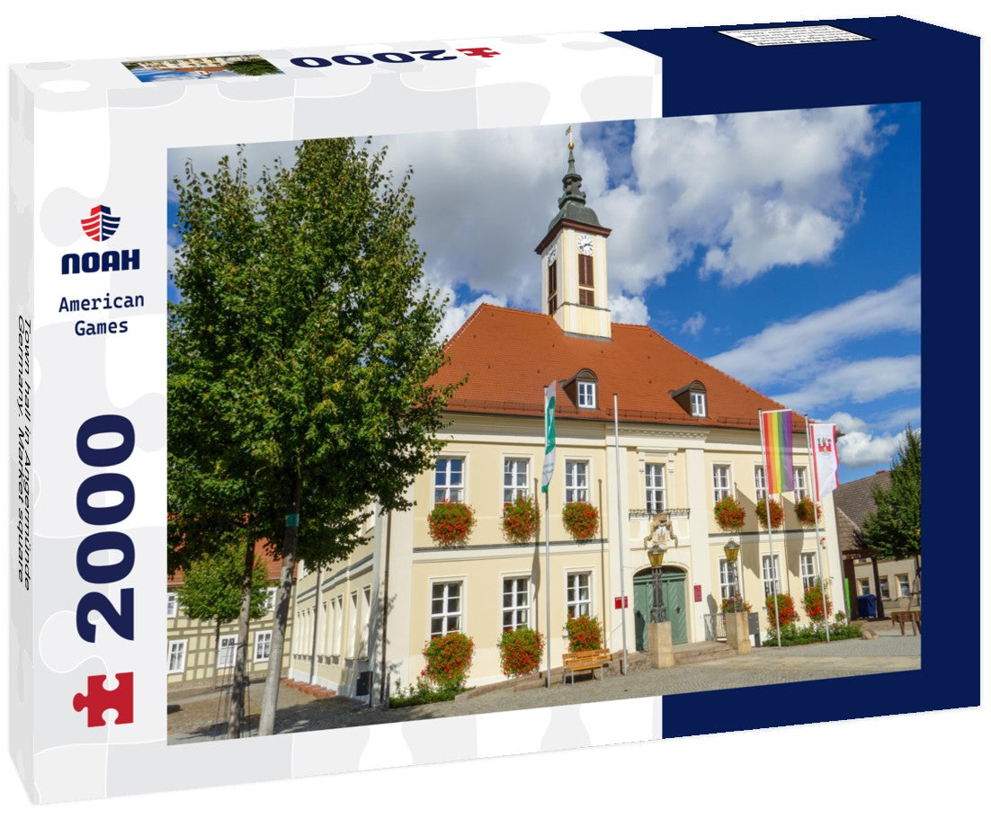 Noah Jigsaw Puzzle Town hall in Angermünde, Germany. Market square 2000 pieces
