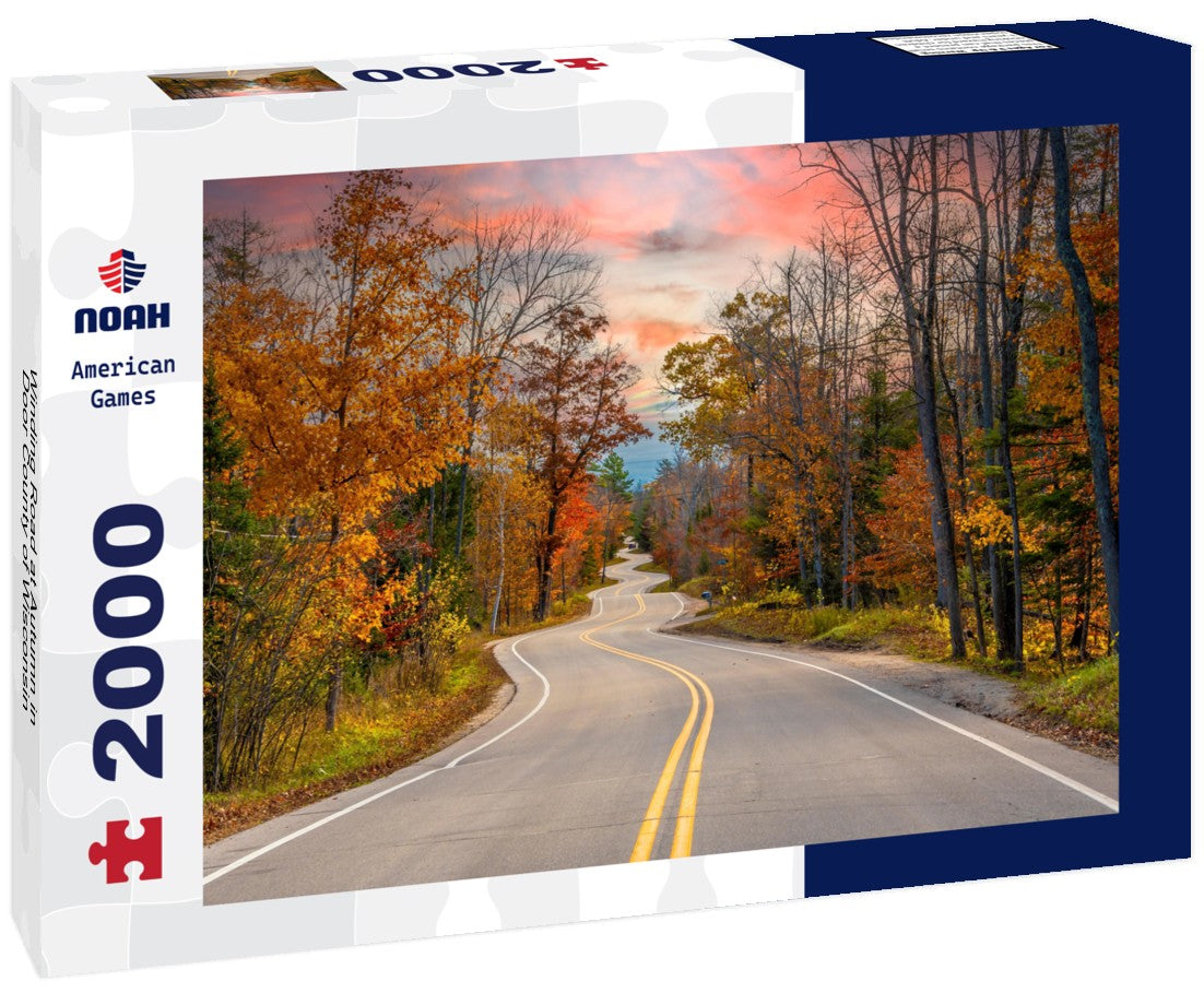 Noah Jigsaw Puzzle Winding Road at Autumn in Door County of Wisconsin 2000 pieces