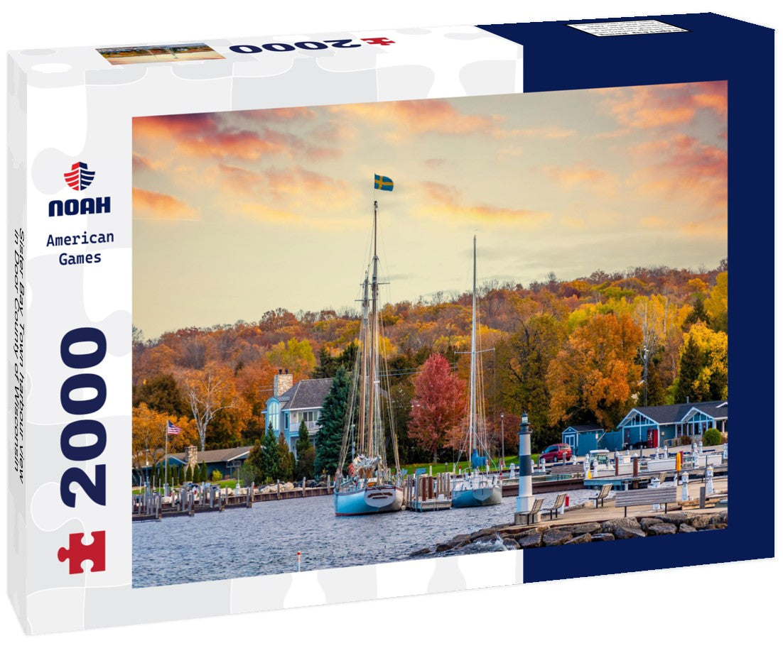 Noah Jigsaw Puzzle Sister Bay Town harbour view in Door County of Wisconsin 2000 pieces