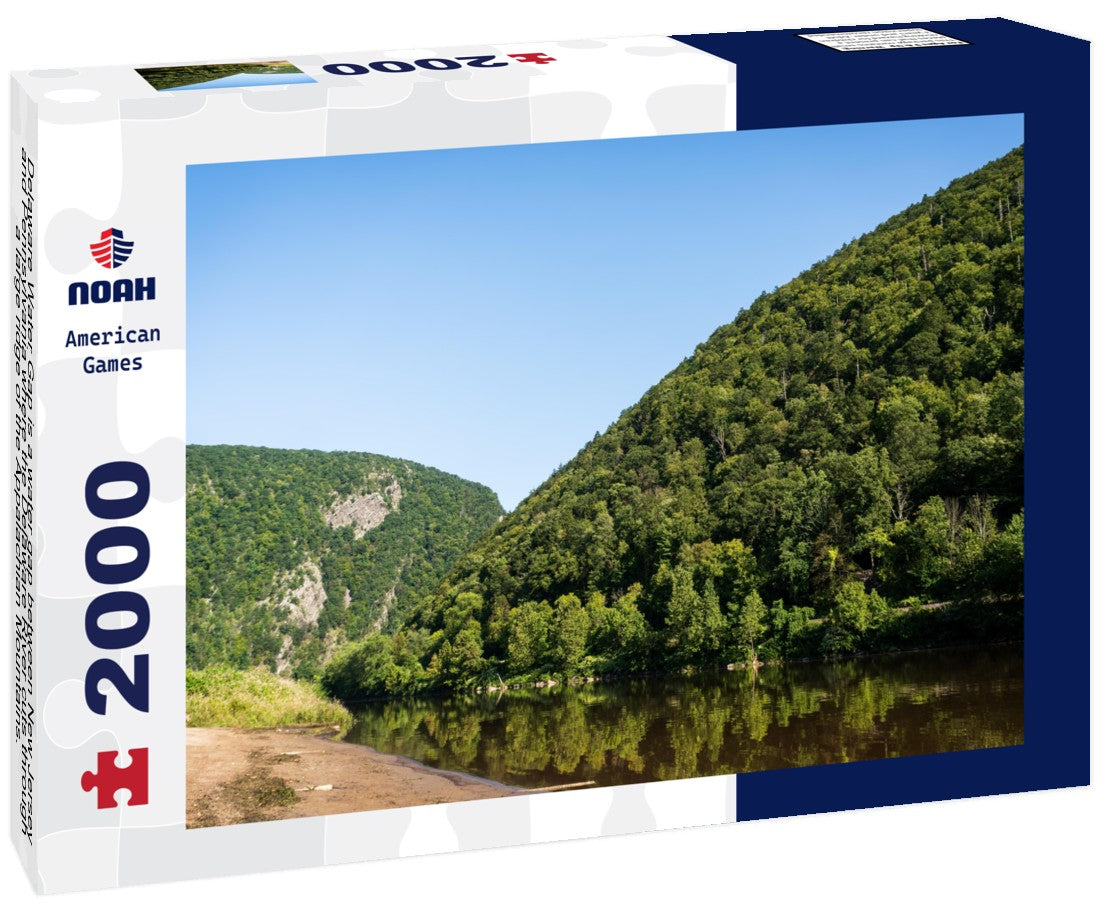 Noah Jigsaw Puzzle Delaware Water Gap is a water gap between New Jersey and Pennsylvania where the Delaware River cuts through a large ridge of the Appalachian Mountains. Delaware Water Gap National Recreation Area 2000 pieces