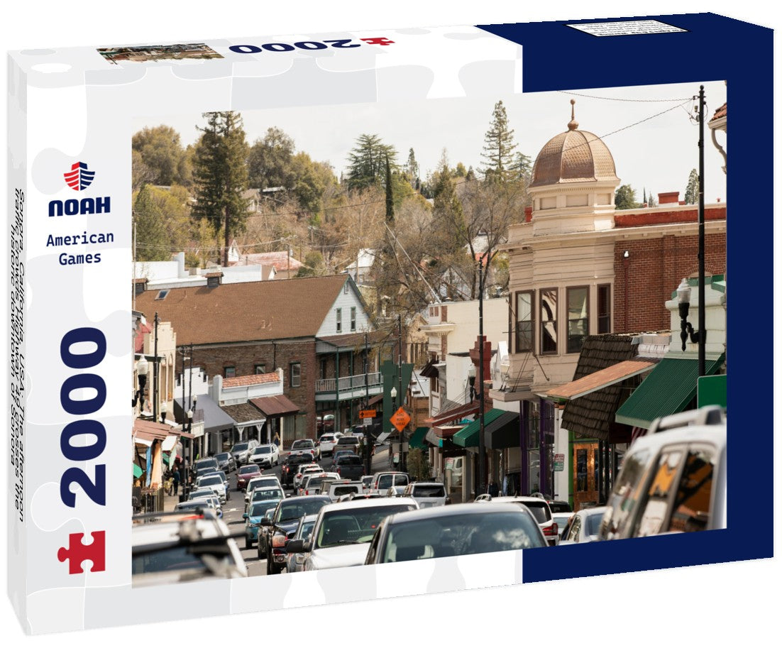 Noah Jigsaw Puzzle Sonora, California, USA: The afternoon traffic crowds Highway 49 crosses the historic downtown of Sonora 2000 pieces