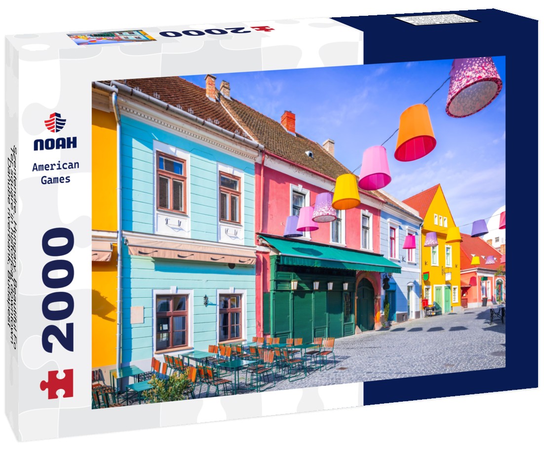 Noah Jigsaw Puzzle Szentendre, Hungary. Beautiful Fo Ter square in historical downtown, Danube riverbank, Budapest 2000 pieces