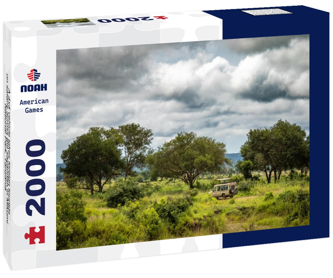 Noah Jigsaw Puzzle A 4x4 vehicle takes foreign tourists on safaris across the savannah in Mikumi National Park, Tanzania 2000 pieces