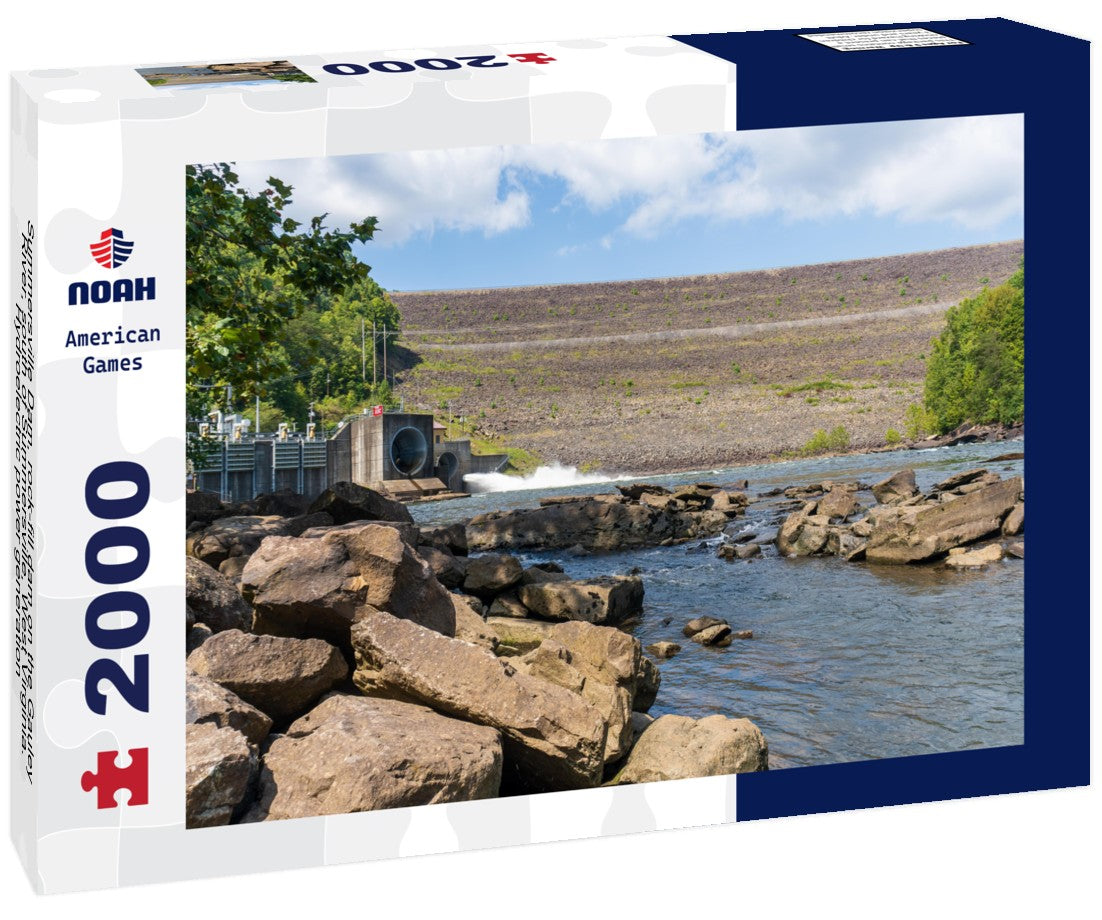 Noah Jigsaw Puzzle Summersville Dam, rock-fill dam on the Gauley River, south of Summersville, West Virginia. Hydroelectric power generation 2000 pieces
