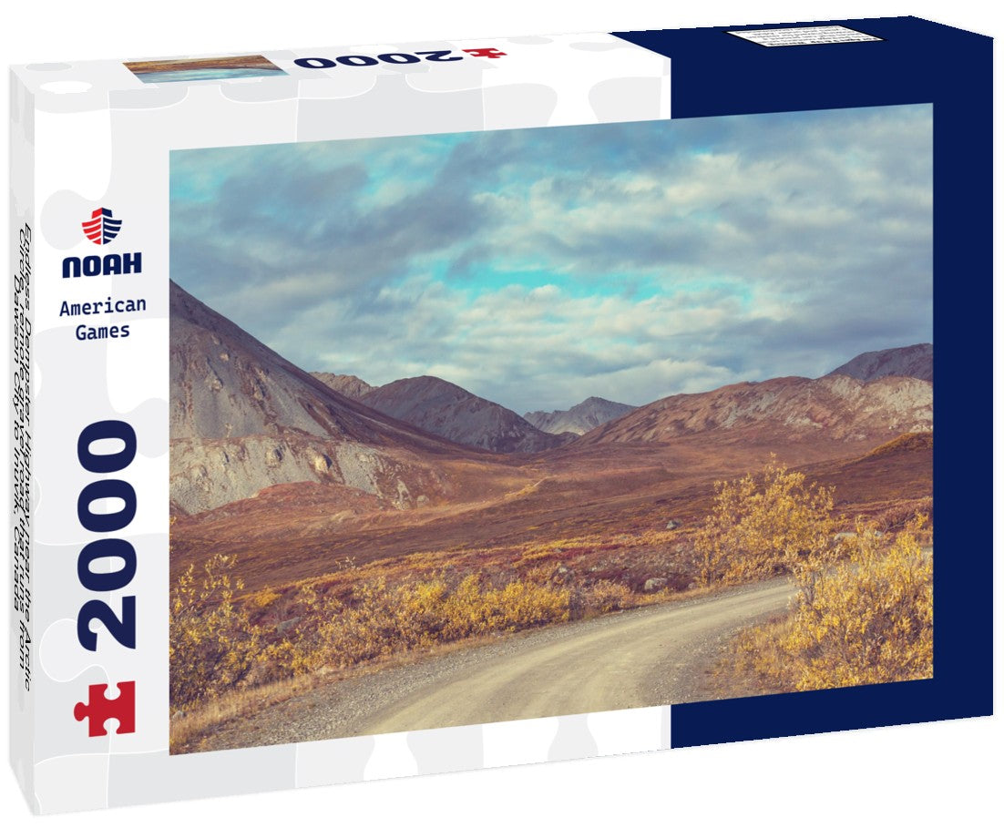 Noah Jigsaw Puzzle Endless Dempster Highway near the Arctic Circle, remote gravel road that runs from Dawson City to Inuvik, Canada 2000 pieces