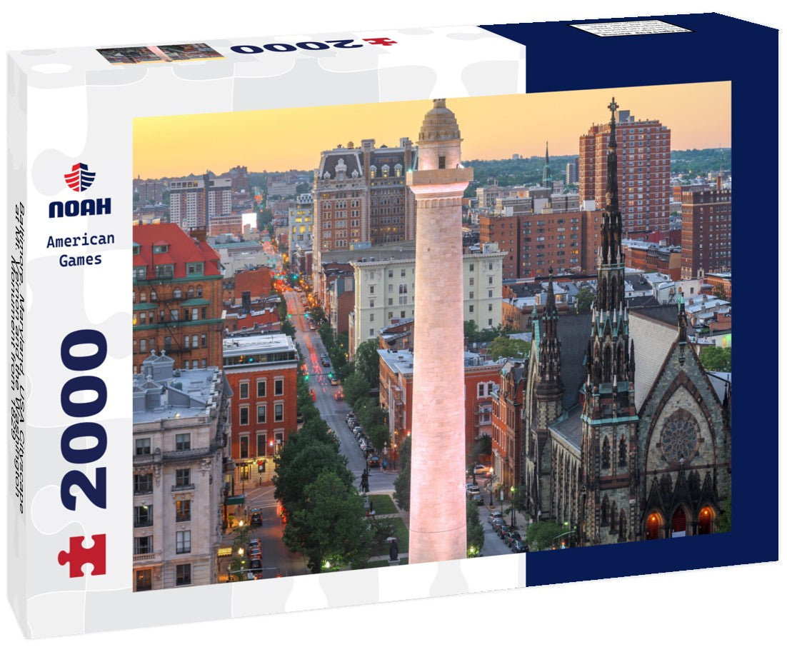 Noah Jigsaw Puzzle Baltimore, Maryland, USA Cityscape at Mt. Vernon and the Washington Monument from 1829 2000 pieces