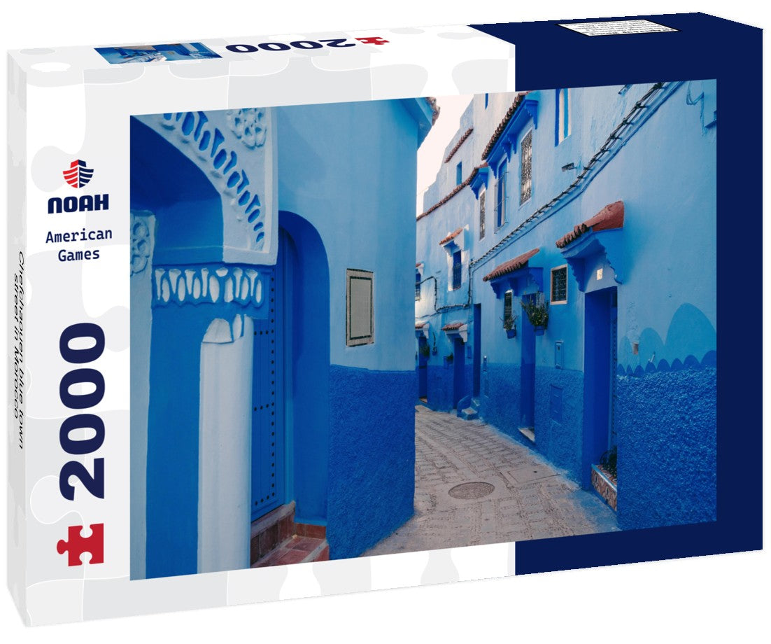 Noah Jigsaw Puzzle Chefchaouen blue town street in Morocco 2000 pieces