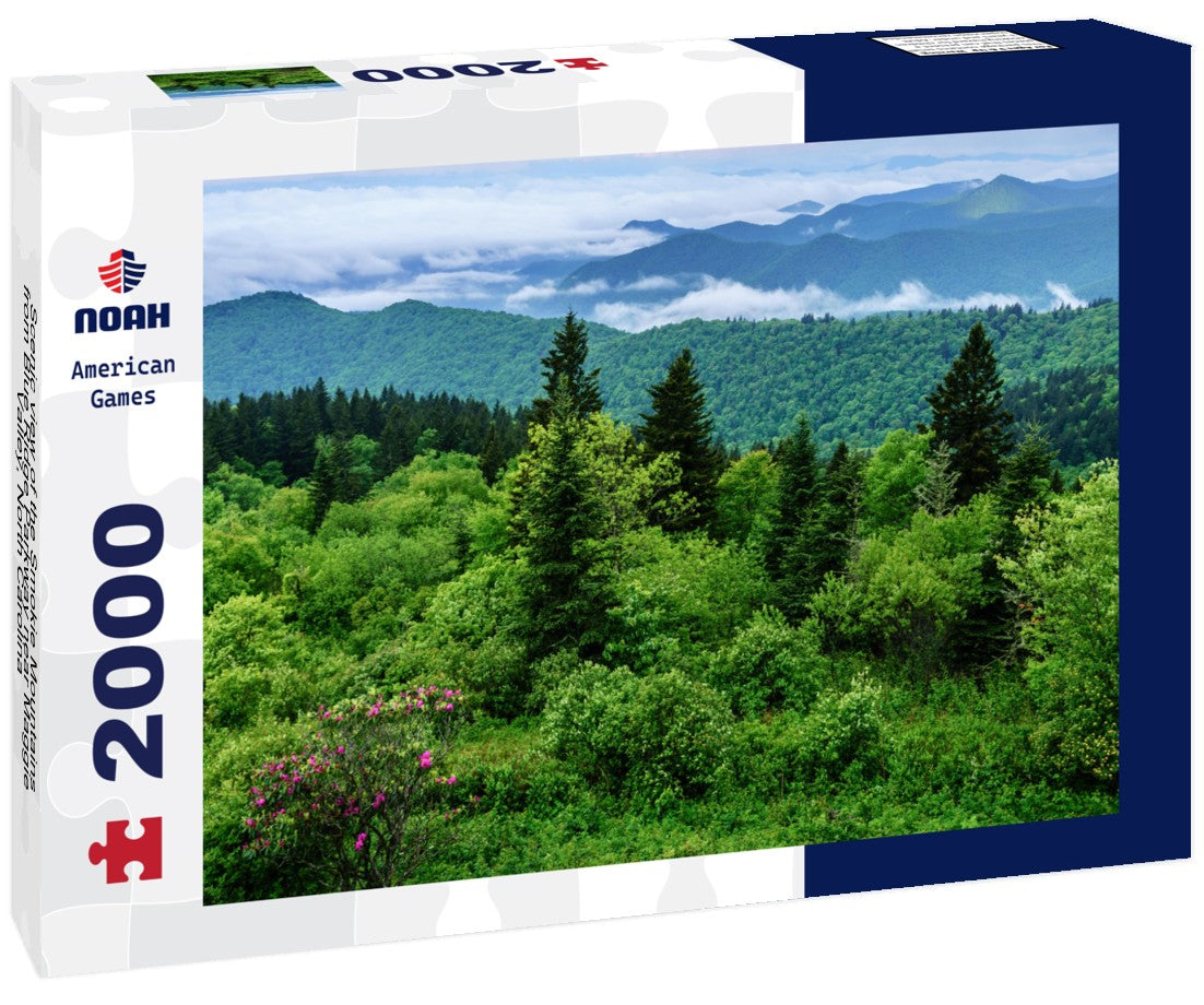 Noah Jigsaw Puzzle Scenic view of the Smokie Mountains from Blue Ridge Parkway near Maggie Valley, North Carolina 2000 pieces