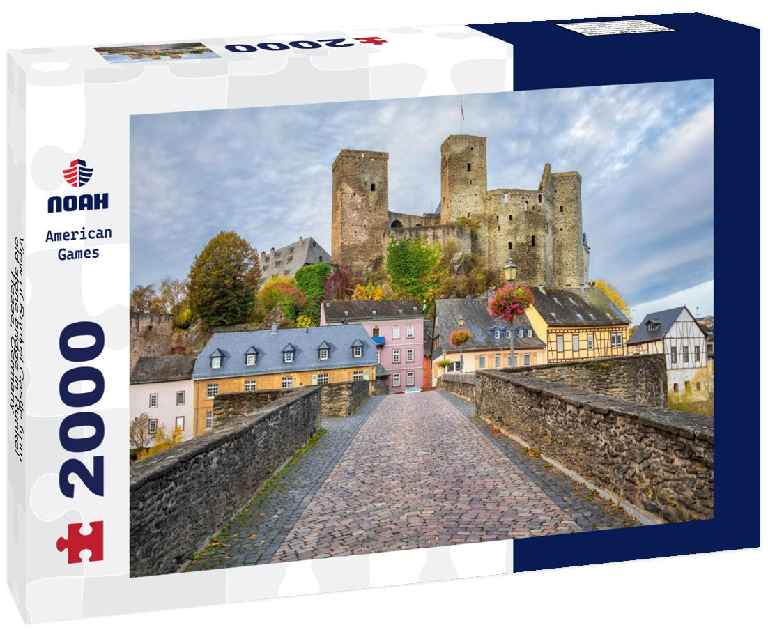 Noah Jigsaw Puzzle View of Runkel Castle from old stone bridge in Runkel, Hesse, Germany 2000 pieces