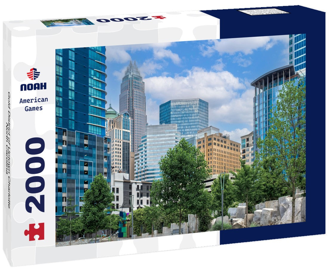 Noah Jigsaw Puzzle Gold District of Uptown Charlotte, North Carolina 2000 pieces