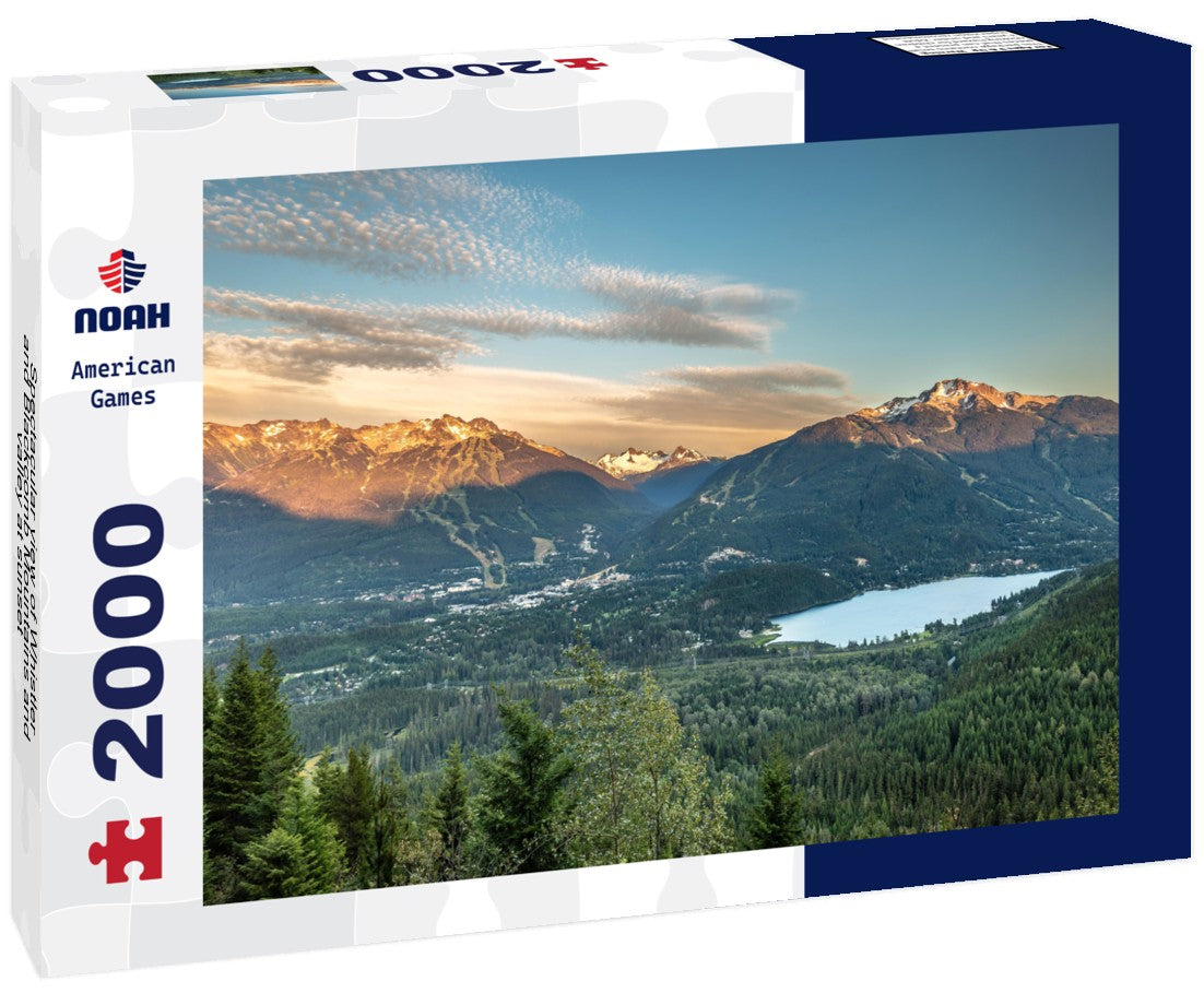 Noah Jigsaw Puzzle Spectacular view of Whistler and Blackcomb Mountains and valley at sunset 2000 pieces