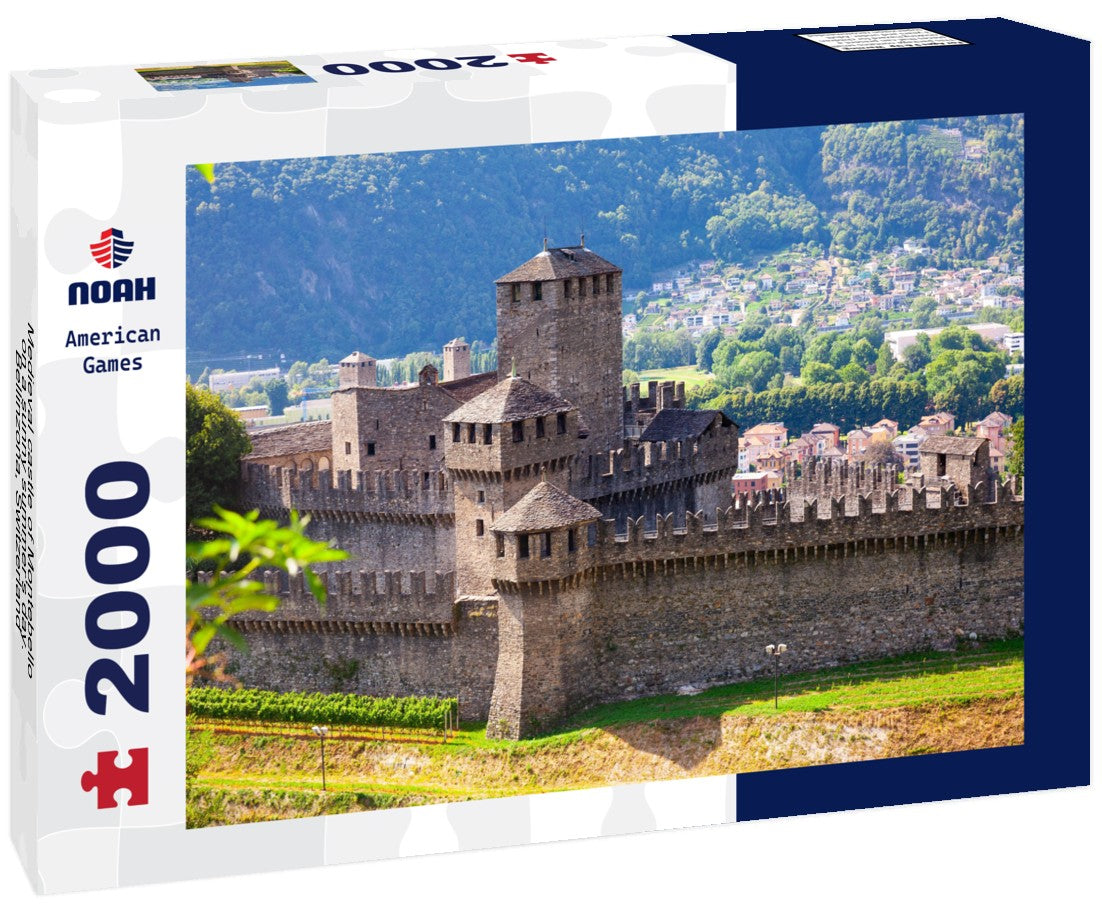 Noah Jigsaw Puzzle Medieval castle of Montebello on a sunny summer's day. Bellinzona, Switzerland 2000 pieces