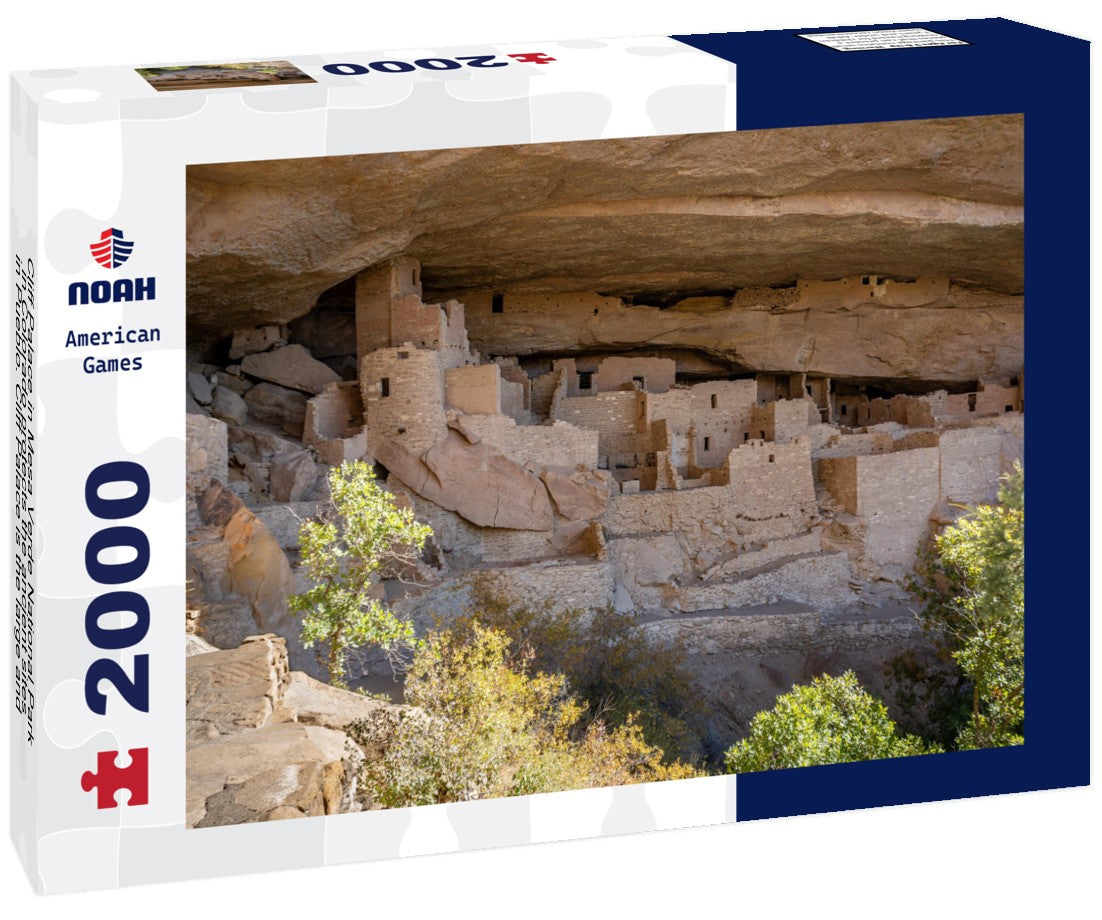 Noah Jigsaw Puzzle Cliff Palace in Mesa Verde National Park in Colorado protects the ancient sites in Pueblo. Cliff Palace is the large and most famous cliff in the park 2000 pieces
