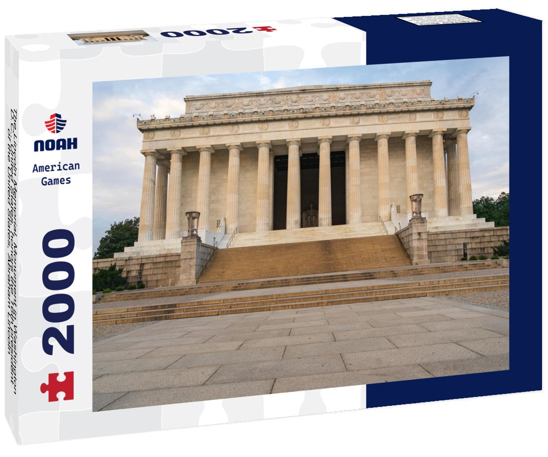 Noah Jigsaw Puzzle The Lincoln Memorial, Monument in Washington, D.C., United States, honors the 16th president of the United States, Abraham Lincoln 2000 pieces
