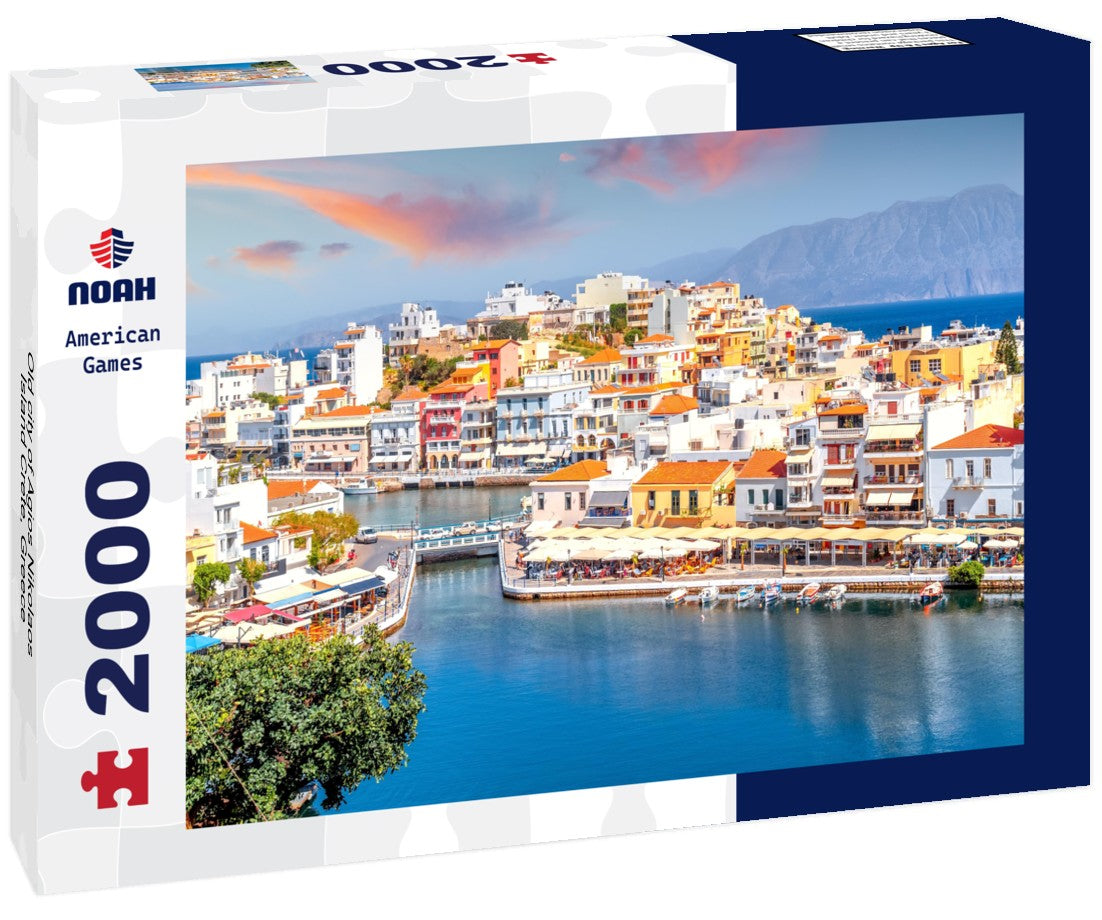 Noah Jigsaw Puzzle Old city of Agios Nikolaos, Island Crete, Greece 2000 pieces