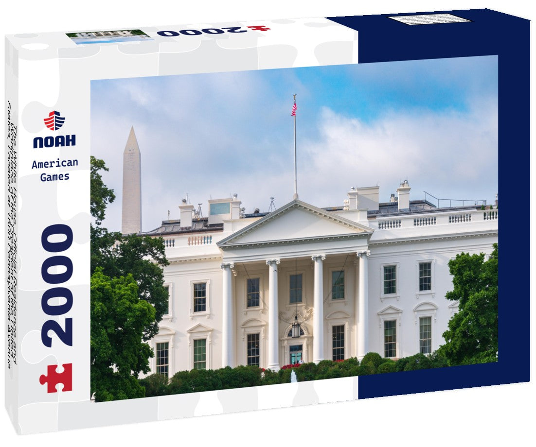 Noah Jigsaw Puzzle The White House, Official Residence and Workplace of the President of the United States, Located at 1600 Pennsylvania Avenue NW in Washington, D.C., USA 2000 pieces
