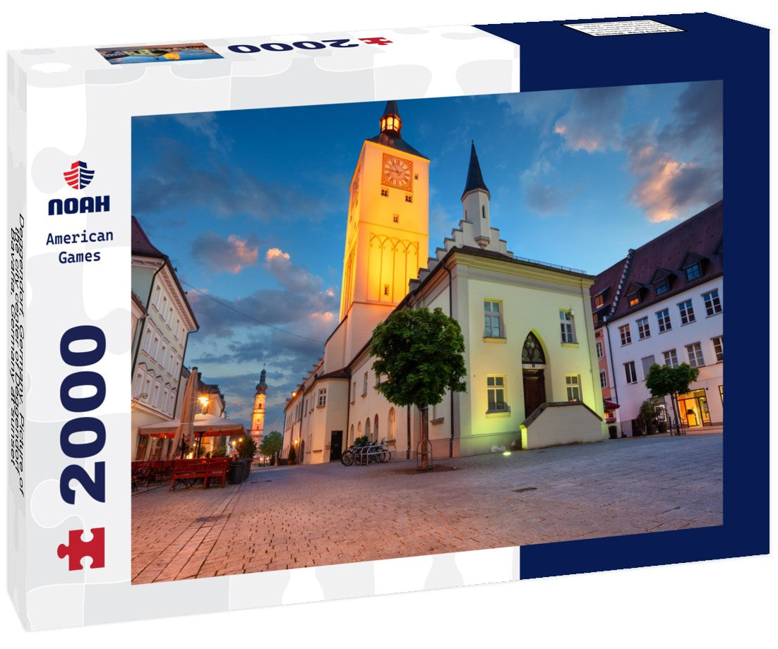 Noah Jigsaw Puzzle Deggendorf, Germany. Picture of the city center of Deggendorf, Bavaria, Germany at sunset 2000 pieces