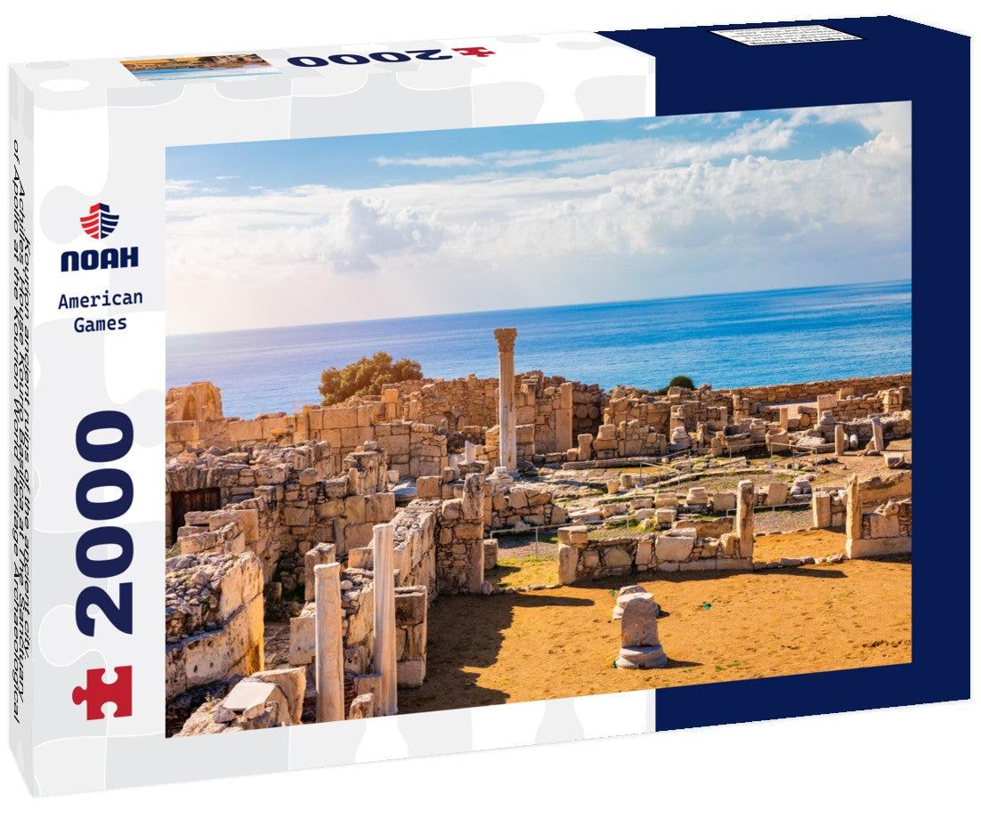 Noah Jigsaw Puzzle ?ourion ancient ruins of the ancient city. Achilles' House Kourio Basilica at The Sanctuary of Apollo at the Kourion World Heritage Archaeological site near Limassol (Lemesos), Cyprus 2000 pieces