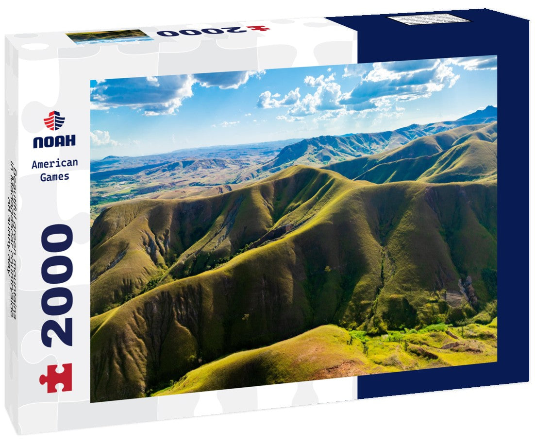 Noah Jigsaw Puzzle Beautiful green mountains in Madagascar countryside on sunny day 2000 pieces