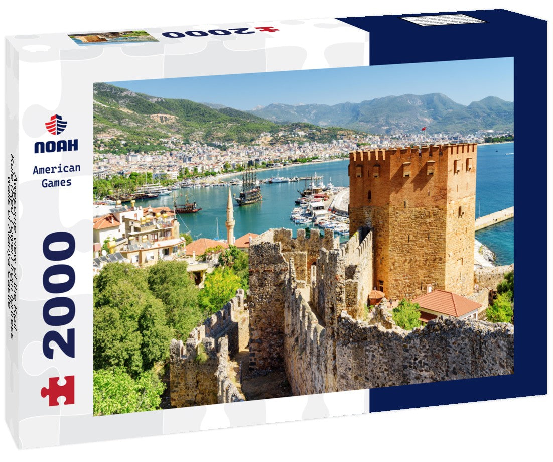 Noah Jigsaw Puzzle Awesome view of the Kizil Kule (Red Tower) from fortress walls of Alanya Castle in Turkey 2000 pieces