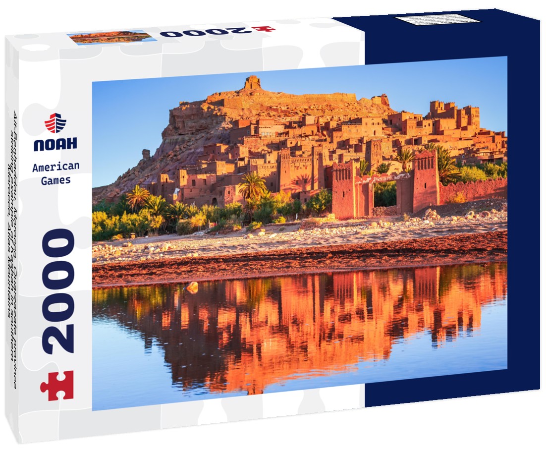Noah Jigsaw Puzzle Ait-Benhaddou, Morocco. Ouarzazate province, striking example of Kasbah in southern Morocco, Atlas Mountains 2000 pieces