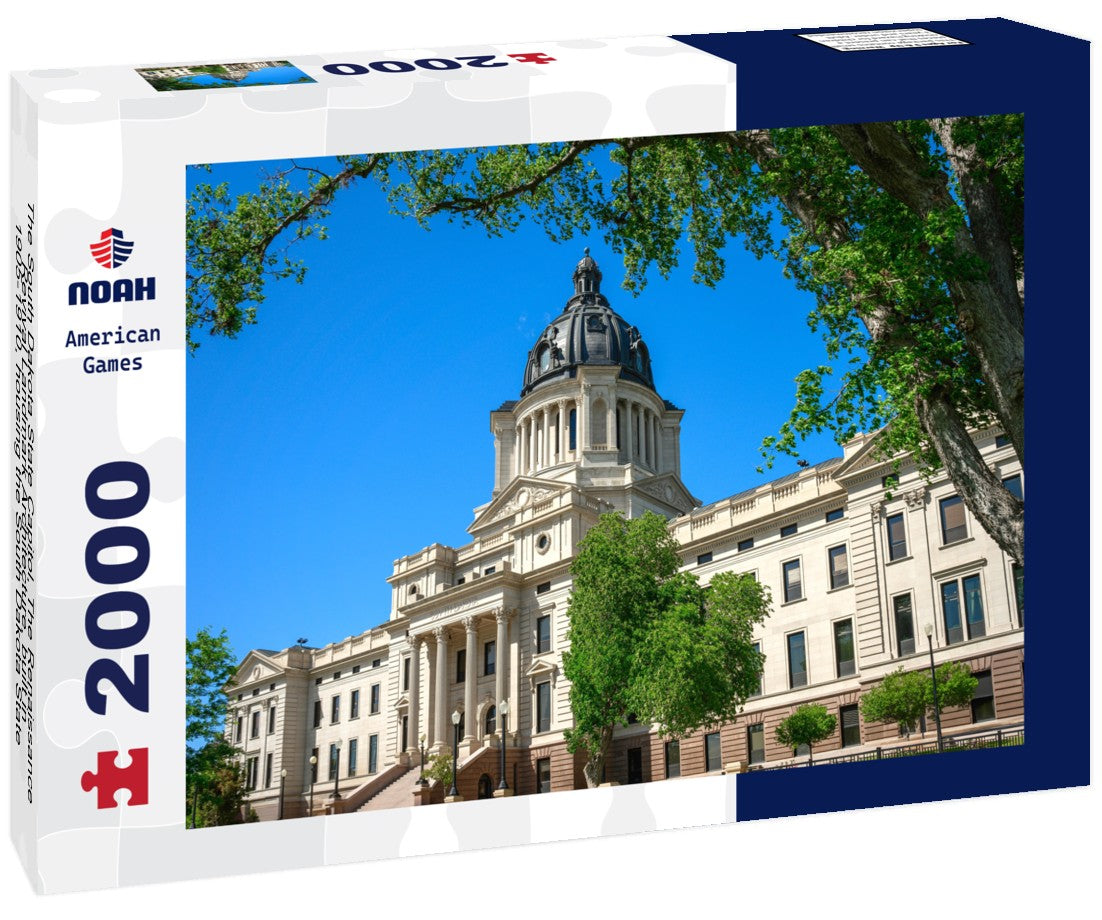 Noah Jigsaw Puzzle The South Dakota State Capitol, The Renaissance Revival Landmark Architecture, built in 1905-1910, housing the South Dakota State Legislature, in Pierre, USA 2000 pieces