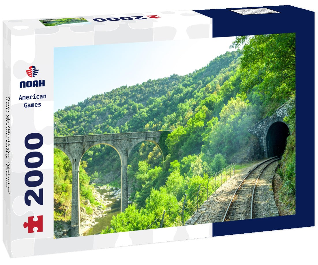 Noah Jigsaw Puzzle Train de l'Ardèche, historical train Rhone valley, France 2000 pieces