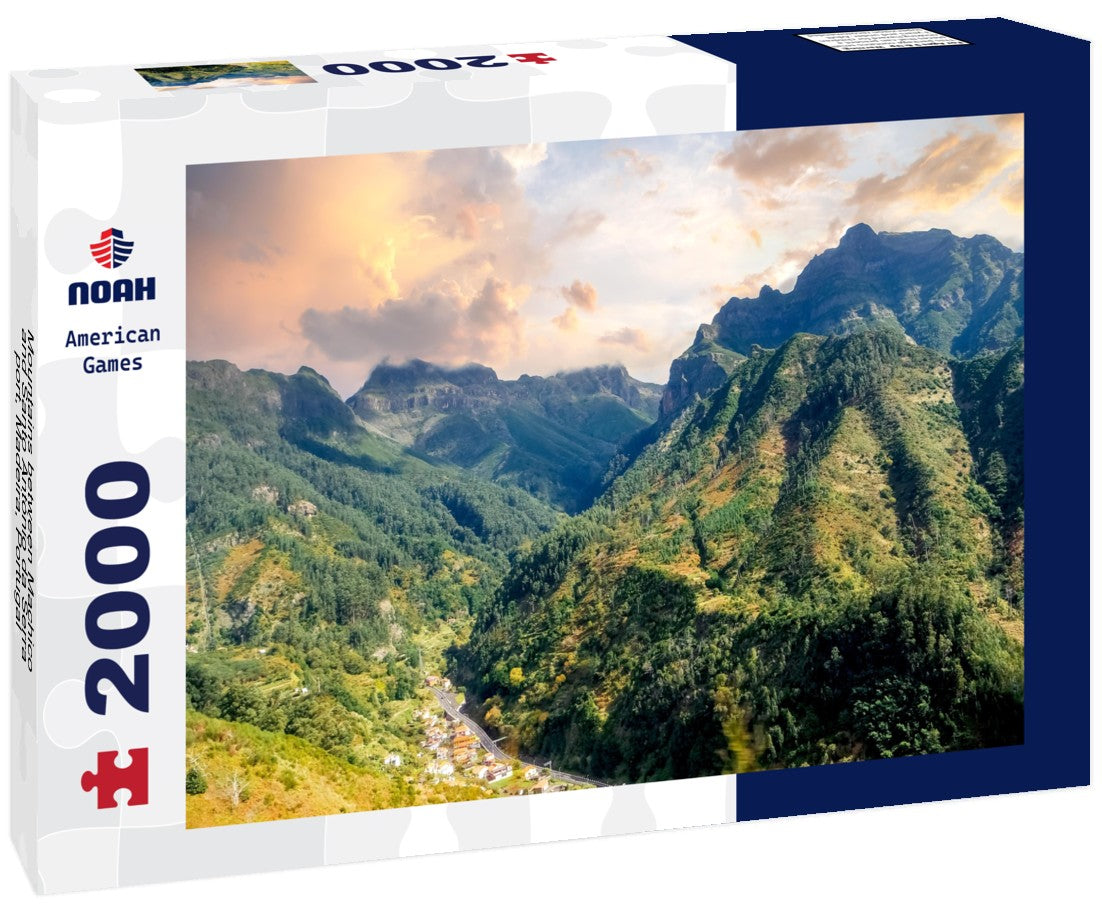Noah Jigsaw Puzzle Mountains between Machico and Santo António da Serra, port, Madeira, Portugal 2000 pieces