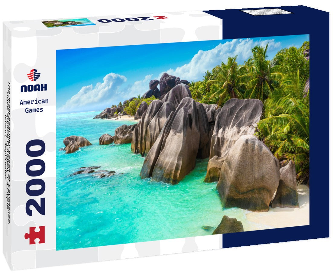 Noah Jigsaw Puzzle The most beautiful beach of Seychelles. Anse Source D'Argent, La Digue Island, Seychelles 2000 pieces