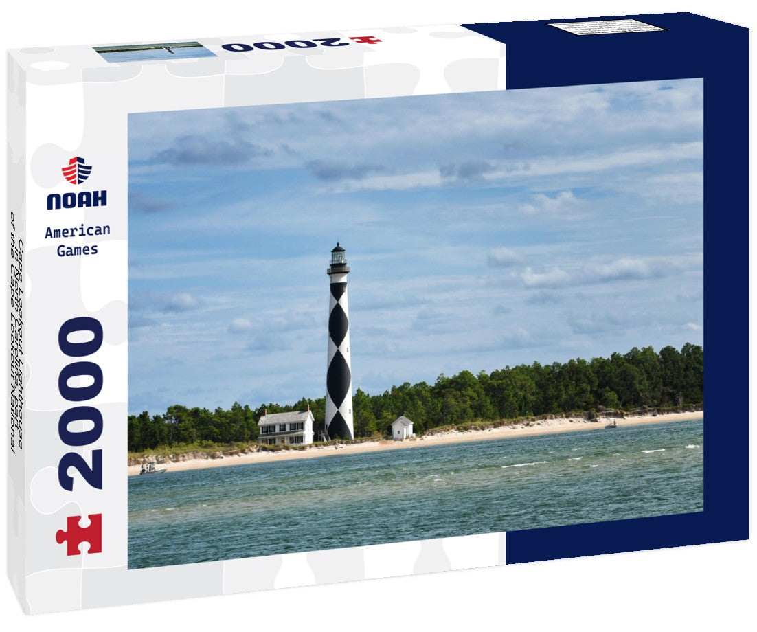 Noah Jigsaw Puzzle Cape Lookout Lighthouse in North Carolina, part of the Cape Lookout National Seashore Park 2000 pieces