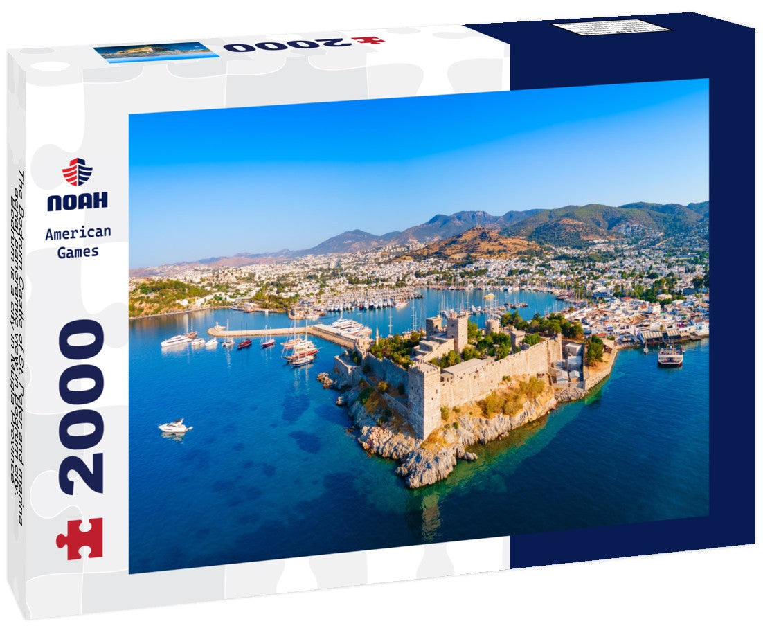 Noah Jigsaw Puzzle The Bodrum Castle of St. Peter and marina aerial panoramic view in Bodrum city. Bodrum is a city in Mugla Province, Turkey 2000 pieces