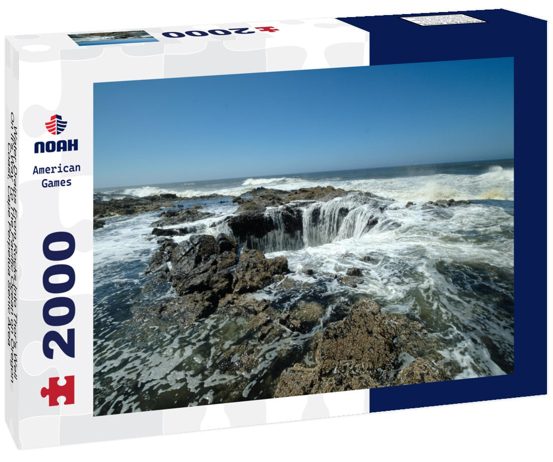 Noah Jigsaw Puzzle Water Drains From Rocks Into Thor's Well On It's Way To The Pacific Ocean on Oregon Coast, Cape Perpetua Senic Area, Siuslaw National Forest, Oregon 2000 pieces