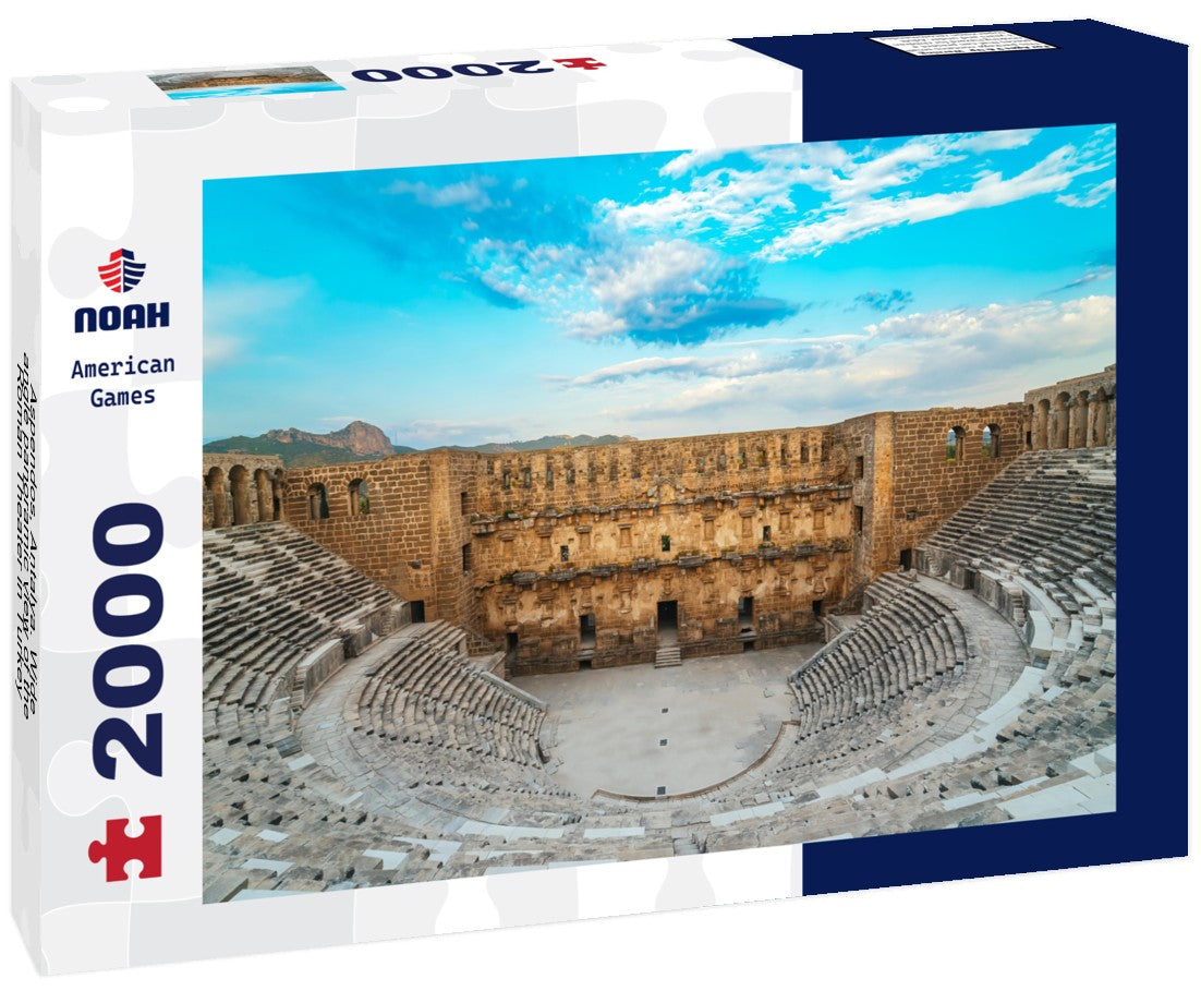 Noah Jigsaw Puzzle Aspendos, Antalya. Wide-angle panoramic view of the Roman Theater in Turkey 2000 pieces