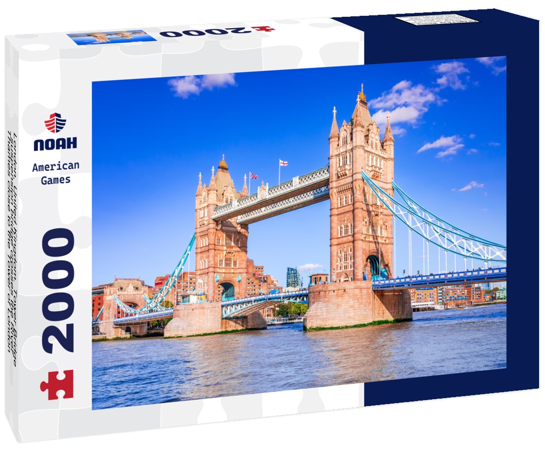 Noah Jigsaw Puzzle London, United Kingdom. Tower Bridge, suspension bridge crosses the River Thames close to the Tower of London 2000 pieces