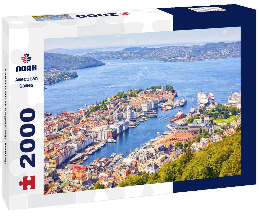 Noah Jigsaw Puzzle Aerial view of Bergen city, Norway 2000 pieces