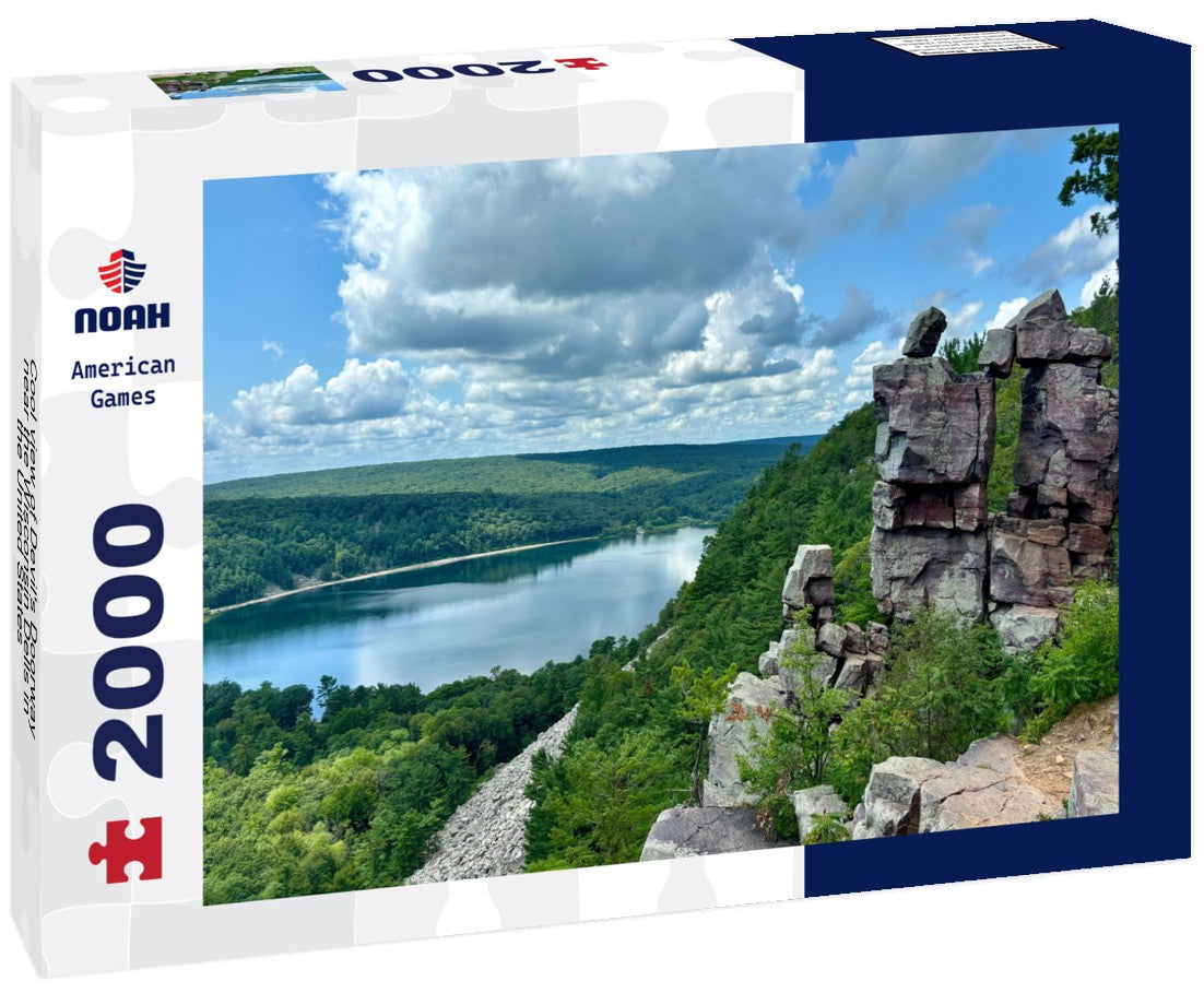 Noah Jigsaw Puzzle Cool view of Devil's Doorway near the Wisconsin Dells in the United States 2000 pieces