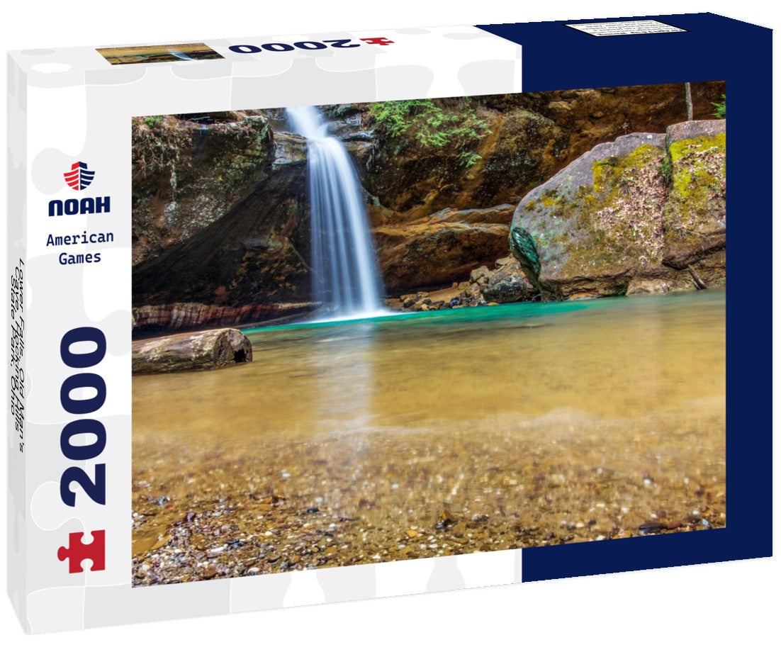Noah Jigsaw Puzzle Lower Falls, Old Man's Cave, Hocking Hills State Park, Ohio 2000 pieces