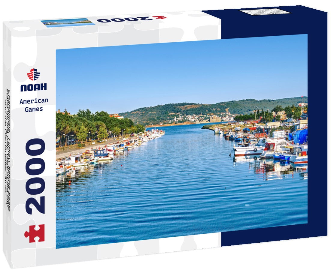 Noah Jigsaw Puzzle Chanakkale, Turkey, fishing boats stand on the pier, view of the city and the Dardanelles Strait 2000 pieces