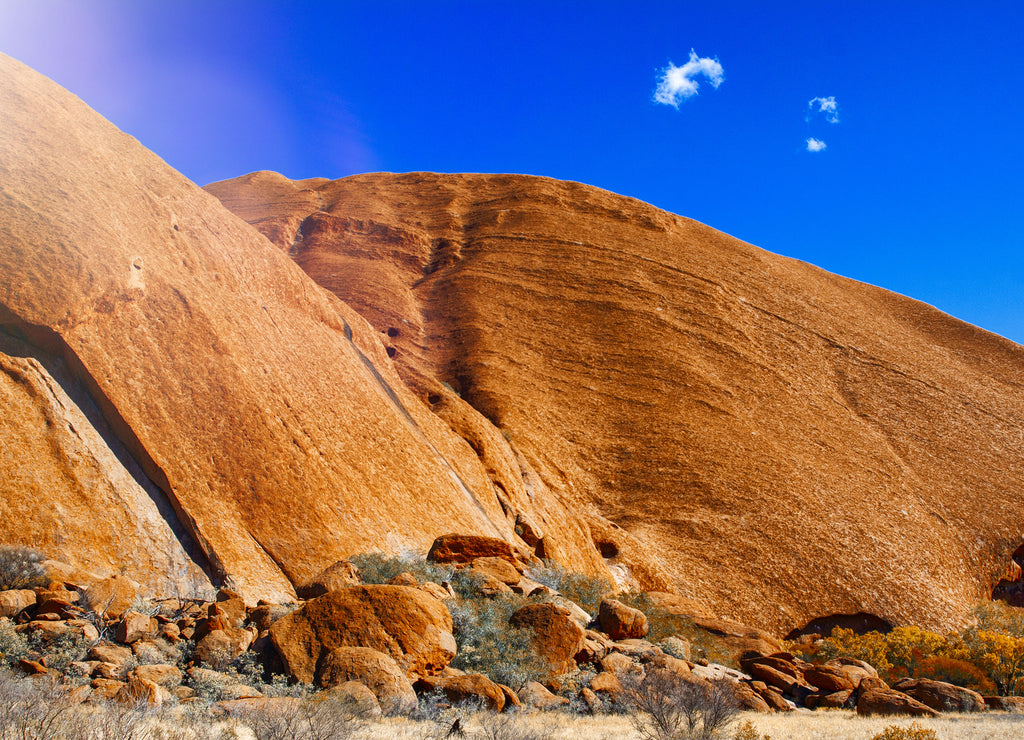 Amazing landscape of Australian Outback on a sunny day