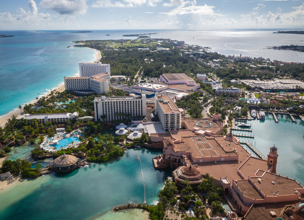 Aerial of Bahamas Nassau