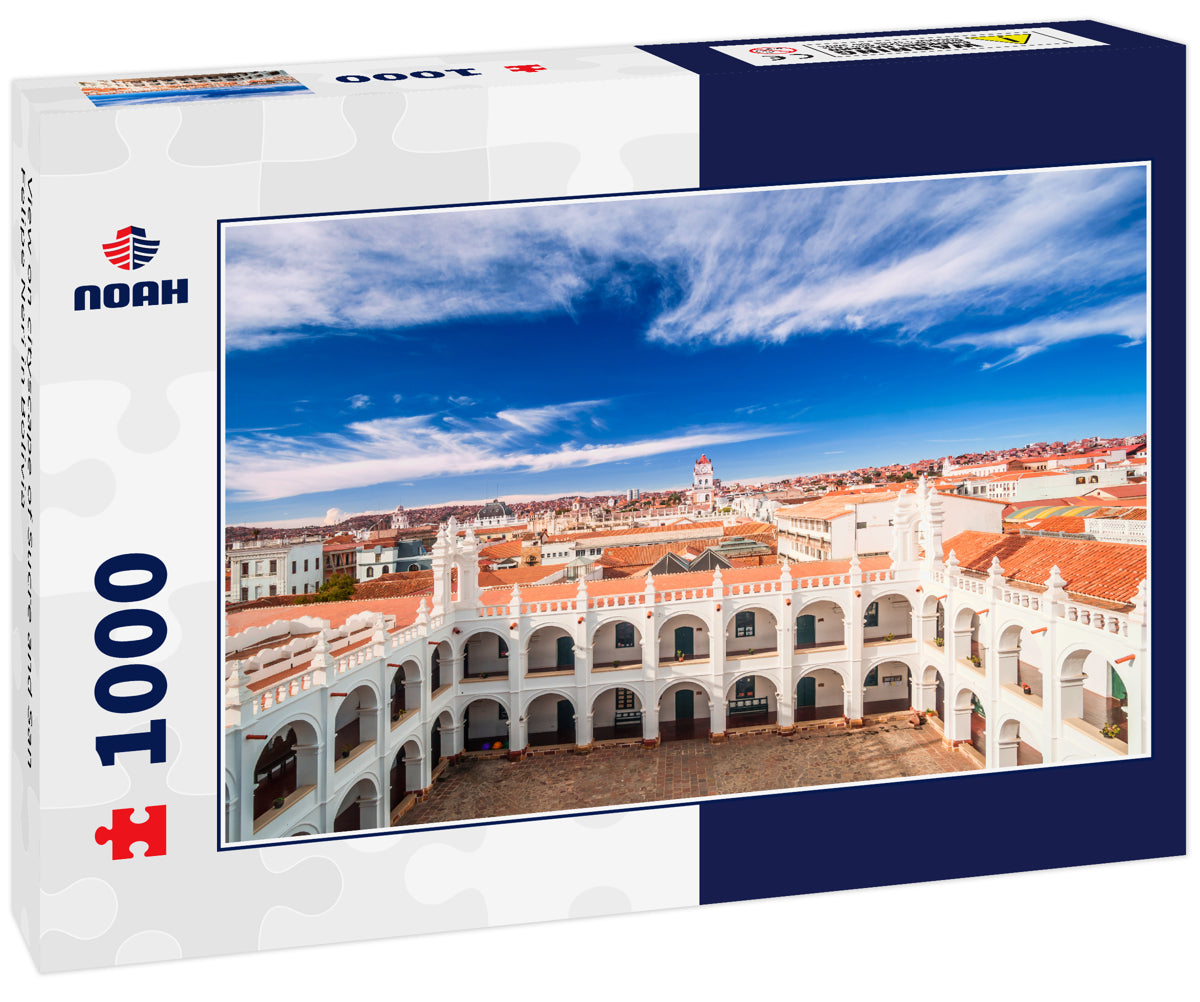 View on cityscape of Sucre and San Felipe Neri in Bolivia