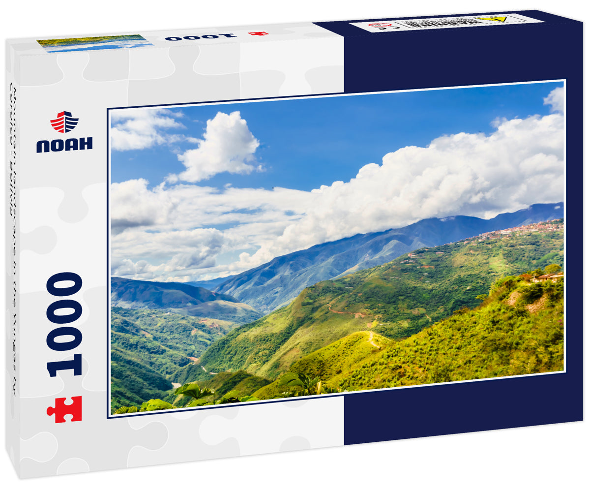 Mountain landscape in the Yungas by Coroico - Bolivia