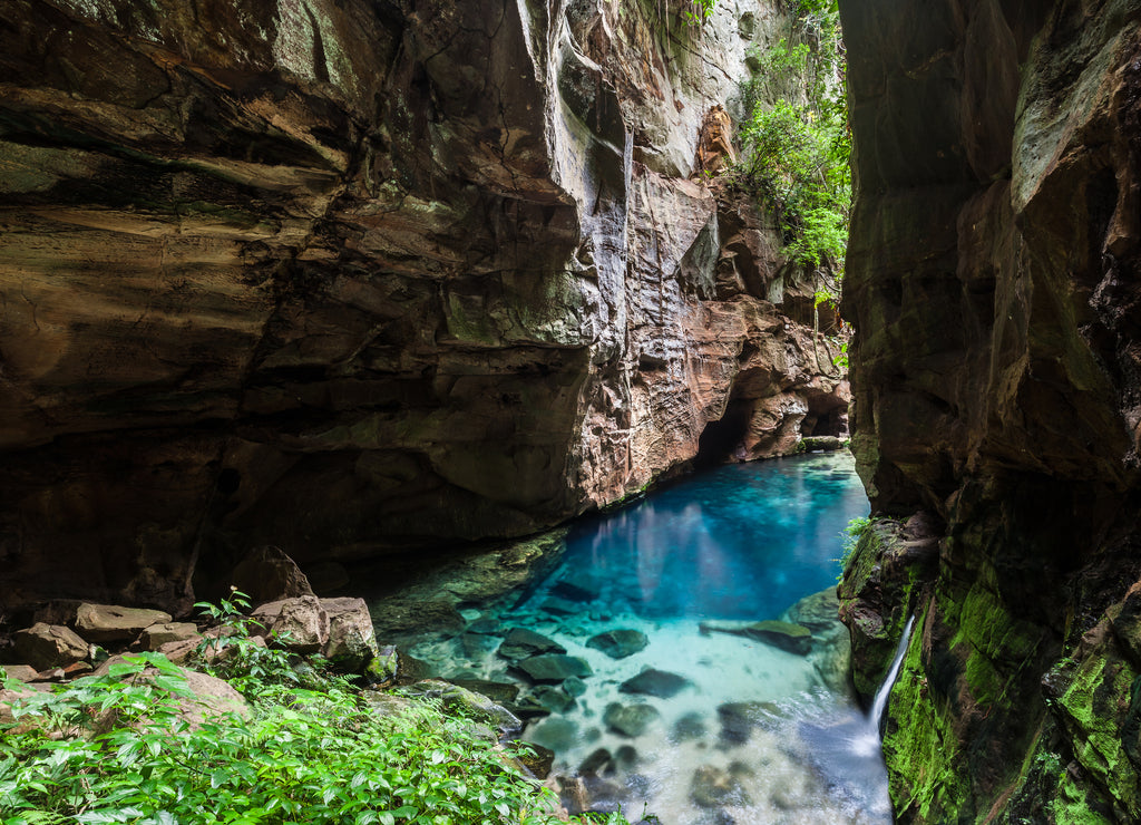 Encanto Azul (Blue Enchantment) - Natural Lake at Riachao, Maranhao, Brazil