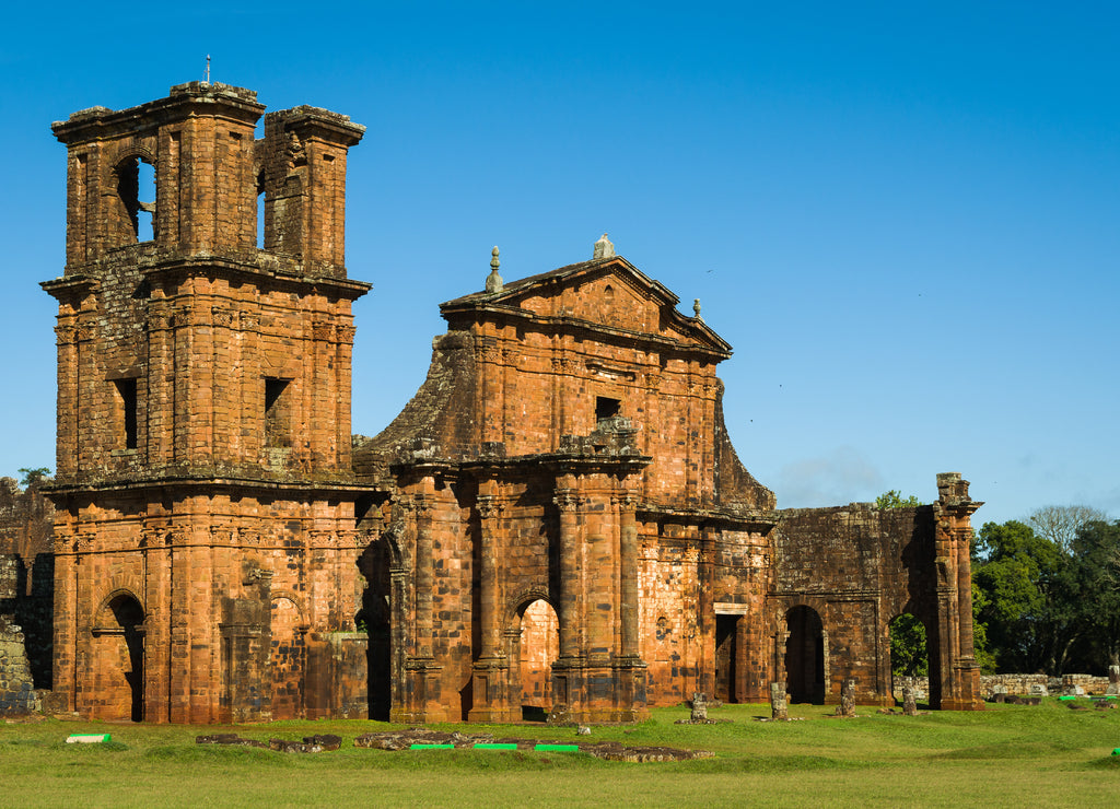 Part of the UNESCO site - Jesuit Missions of the Guaranis: Church, Ruins of Sao Miguel das Missoe, Rio Grande do Sul, Brazil