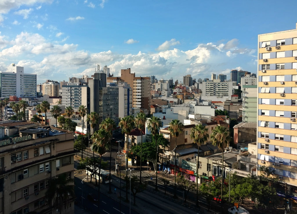 Partial view of Porto Alegre city, south of Brazil